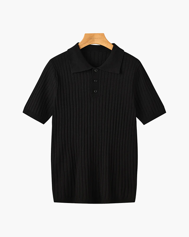 GIMCHEON Knitted Polo Shirt - Image 16