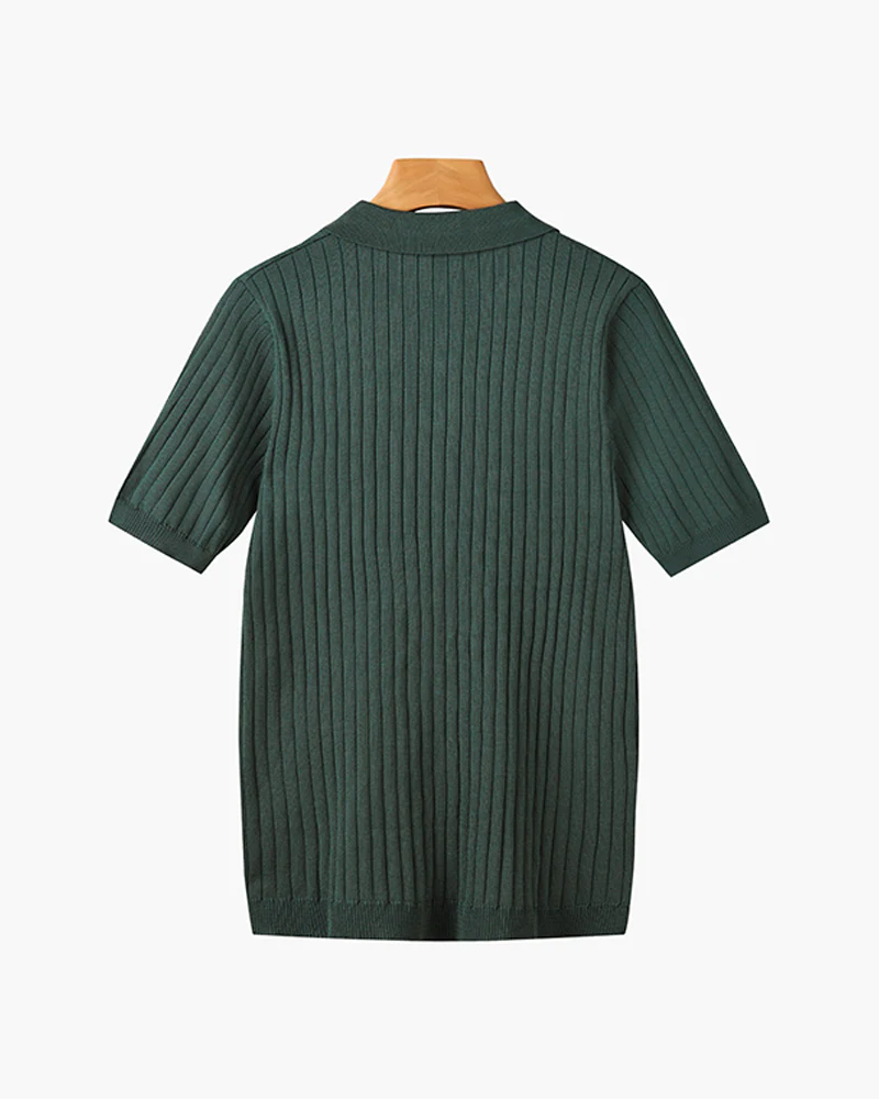 GIMCHEON Knitted Polo Shirt - Image 4