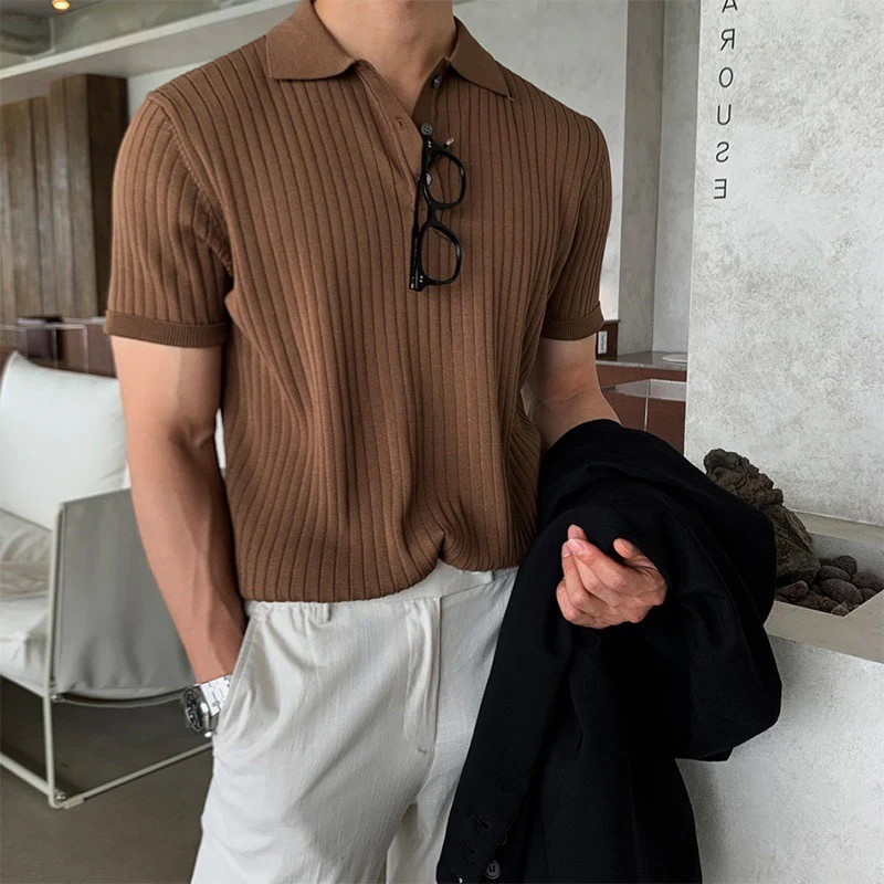 GIMCHEON Knitted Polo Shirt - Image 9