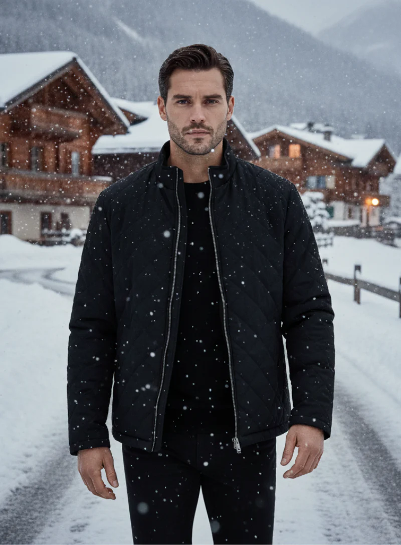 ST. MORITZ Quilted Winter Jacket - Image 4