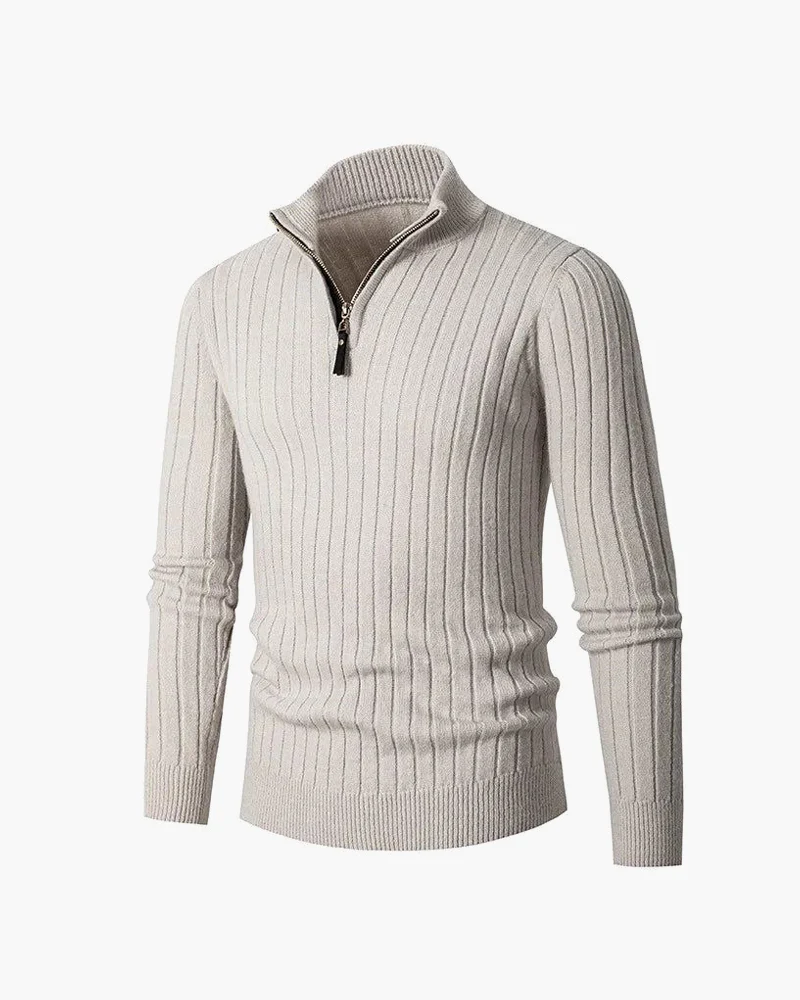 ZERMATT High Collar Half Zip Sweater - Image 3