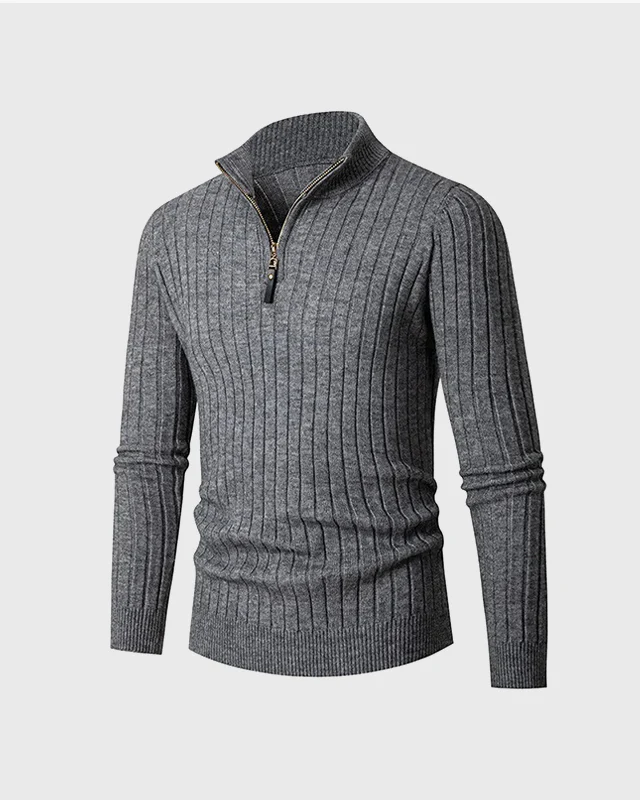 ZERMATT High Collar Half Zip Sweater - Image 5
